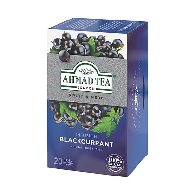 Ahmad Tea Blackcurrant Herbal Tea 20 tea bags