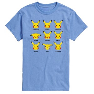 Men's - Pokémon - Moody Pikachu Short Sleeve Graphic T-Shirt - 1 of 3