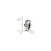 Black Bow Jewelry Sterling Silver August Crystal Birthstone, 6-Stone Bead Charm - 2 of 3