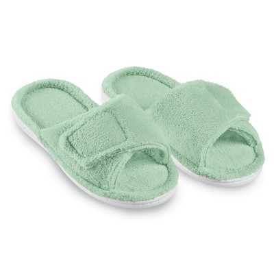 Collections Etc Adjustable Open Toe Slippers