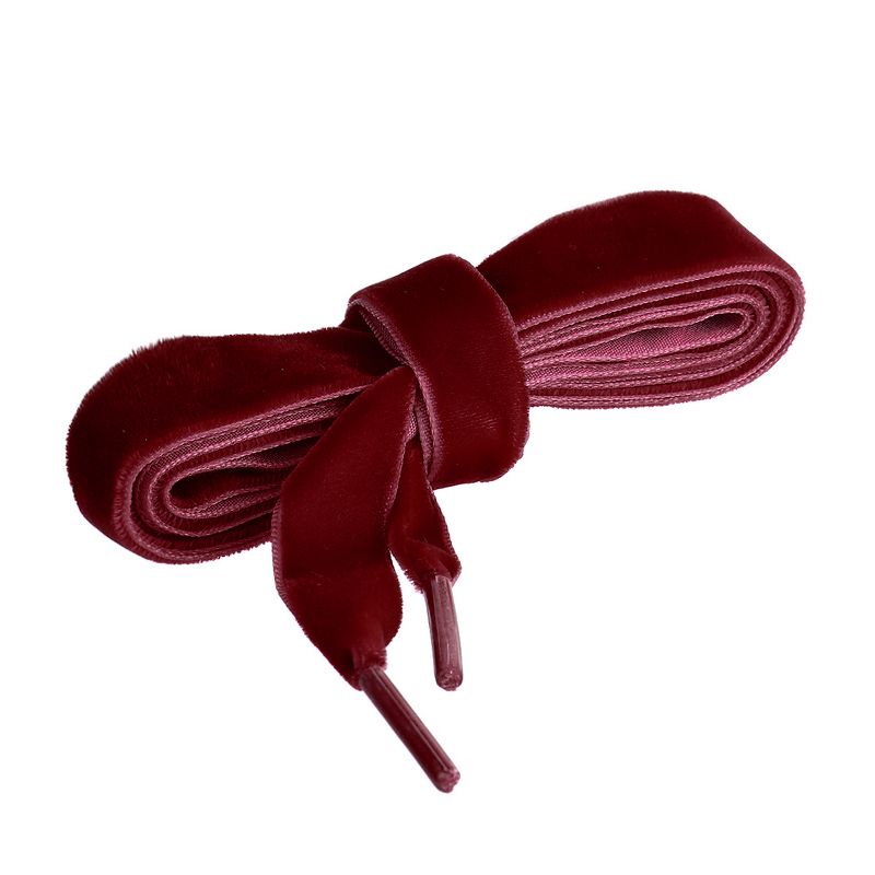 Elerevyo Sneakers Boots Flat Velvet Wide Ribbon Strings Shoelaces 0.6 Inches 1 Pair, 3 of 7