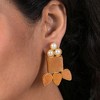 SOHI Women's Gold  Geometric Teardrop Earrings - 3 of 3