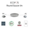 Ecopots Round Recycled Plastic Modern In/Outdoor Planter Flower Pot Saucer - 4 of 4