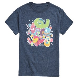 Men's - Marvel - Avengers Easter Stickers Short Sleeve Graphic T-Shirt - 1 of 4