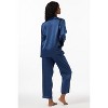 SilkSilky Women's Pure Silk Button Up Pajamas - 2 of 4