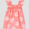 Carter's Just One You®️ Baby Girls' Coral Floral Dress with Hat Set - White - 3 of 4