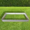 1pc Raised Garden Bed, Heavy-Duty Metal Planter Box with Oval Design, Outdoor Kit for Vegetables and Flowers - Coolbibila - 3 of 4