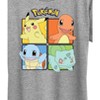 Women's - Pokémon - Pikachu Charmander Bulbasaur Squirtle Square Short Sleeve Graphic T-Shirt - 2 of 4
