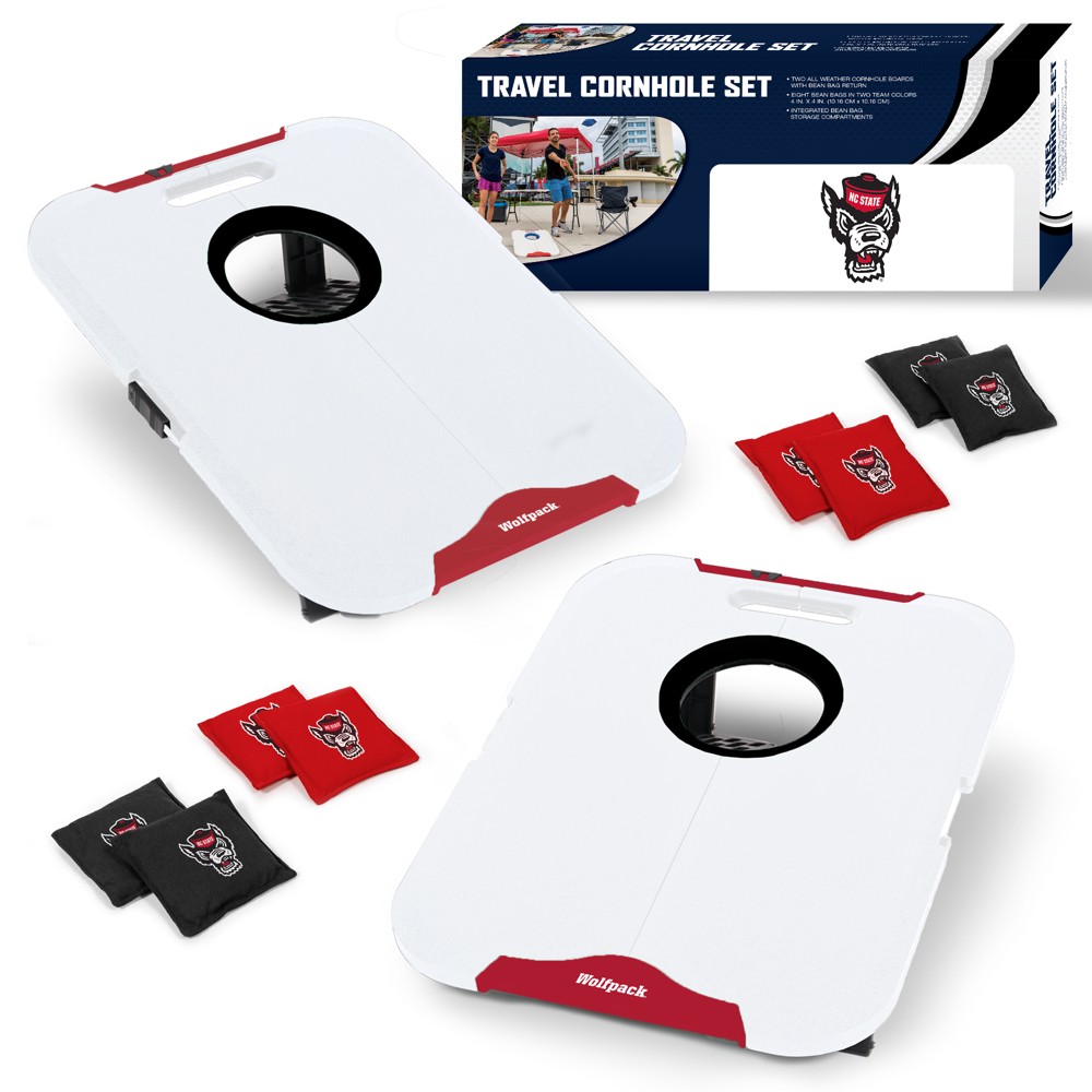 NCAA North Carolina State Wolfpack All-Weather Travel Cornhole Set