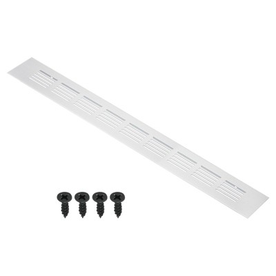 Unique Bargains Aluminum Rectangle Mesh with Mounting Screw Cabinet Air Vent Cover