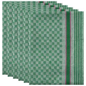 Unique Bargains Microfiber Lint Free Highly Absorbent Reusable Kitchen  Towels 12 X 12 12 Packs Green : Target