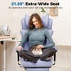 COMHOMA Desk Office Chair 400LBS, Big and Tall Computer Chair, Wide Ergonomic Chair with Footrest - 3 of 4