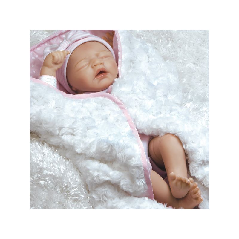 Paradise Galleries Reborn Baby Doll in Silicone Vinyl, 17.5 inch Sleeping Newborn Girl Baby Bundles: I Love Naps, 7-Piece Ensemble, 5 of 8