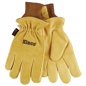 Kinco Men's Indoor/Outdoor Knit Wrist Work Gloves Gold XL 1 pair - 1 of 1