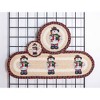 Earth Rugs Snowman in Top Hat Printed Round Coaster – 5" Eco-Friendly Table Protection - 3 of 3