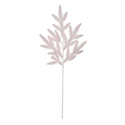 Transpac Artificial 29.53 in. White Christmas Pine Tree Spray