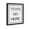 Olivia's Easel 13" x 19" Toys Go Here Symbols and Objects Framed Wall Art Black : Modern Decor, Entertainment Theme - 3 of 4