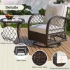 Whisen 3-piece Outdoor Chair&Table Set Chat Set 2-person Rattan Seating Group - 3 of 4