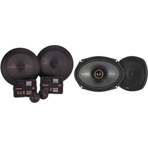 Kicker 51KSS6704 KS-Series 6.75" Component system with 1" tweeters w/ 51KSC6904 6x9" 2 Way Coaxial Bundle - 1 of 4