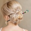 Unique Bargains Halloween Christmas Leaves Gardenia Hair Chopstick 1 Pc - 2 of 4