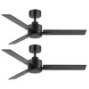 Airsurfer 2pcs 48-inch 3-Blade Black Ceiling Fan with Remote without Light - 4 of 4
