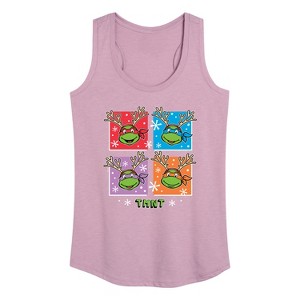 Women's - Teenage Mutant Ninja Turtles - Character Grid Graphic Racerback Tank - 1 of 4