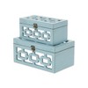 Cheung's Serapha Set of 2 Mirror Overlayed Boxes - Green - 3 of 4