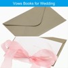 Unique Bargains His and Her Wedding Vows Books Ribbon Card 6.7x4.7 Inch 2 Pcs - 3 of 4