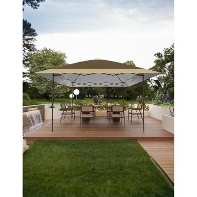 12x12FT Outdoor Pop Up Canopy Instant Tent, Adjustable Heights, Quick Setup Foldable Tent Gazebo with Wheeled Carry Bag for Patio Backyard