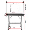 Folding Pet Grooming Table With Stainless Steel Legs Adjustable Vertical Arms Rubber Top,Pet Foldable Grooming Table For Large Medium Small Dogs - 3 of 4