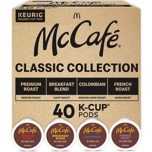 McCafé Classic Collection Medium Roast Keurig K-Cup Variety Pack - 40ct/13.8oz - 1 of 4