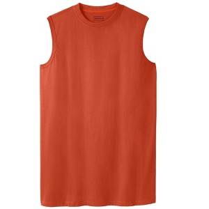 Boulder Creek by KingSize Men's Big & Tall Longer-Length Heavyweight Muscle Tee - 1 of 4