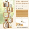 Tangkula 5-Tier S-Shaped Bookcase w/ 5 Open Cubes Geometric Corner Display Shelf - 4 of 4