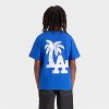 Grayson Threads Kids Boys' Short Sleeve Los Angeles Graphic T-Shirt - Blue - 3 of 4