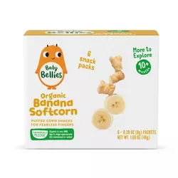 Little Bellies Organic Banana Softcorn Baby Snacks - 1.69oz/6pk