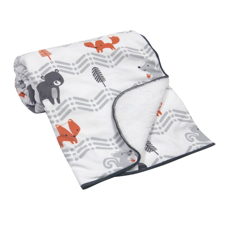 Bedtime Originals Soft Faux Shearling Baby Blanket - Acorn, 2 of 5