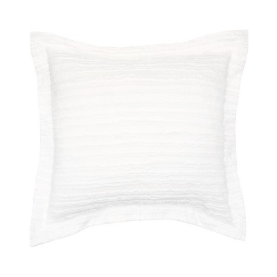 C&F Home 26 x 26 Eyelashes White Euro Sham