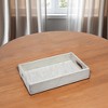 HomeRoots 16" White Rectangular Marble Serving Tray With Handles - 2 of 4