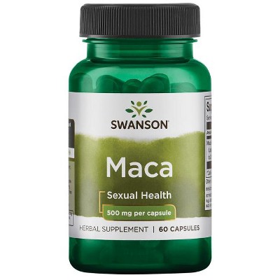 Swanson Herbal Supplements Maca Root 4:1 Extract 500 mg Capsule 60ct.