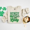 Simply Sage Market Women's Graphic Sweatshirt Howdy Go Lucky Cowboy Hat - 3 of 3