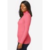 Jessica London Women's Plus Size Ribbed Cotton Turtleneck Sweater - 4 of 4