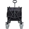CAVINAS Premium All-Terrain Folding Wagon Cart,Shopping Cart with Ergonomic Adjustable Handles,Wagon for Camping,Shopping,Sports - 4 of 4