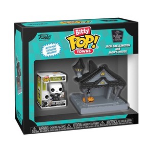 Funko Bitty POP! Town: The Nightmare Before Christmas Jack Skellington and Jack's House Figures - 1 of 4