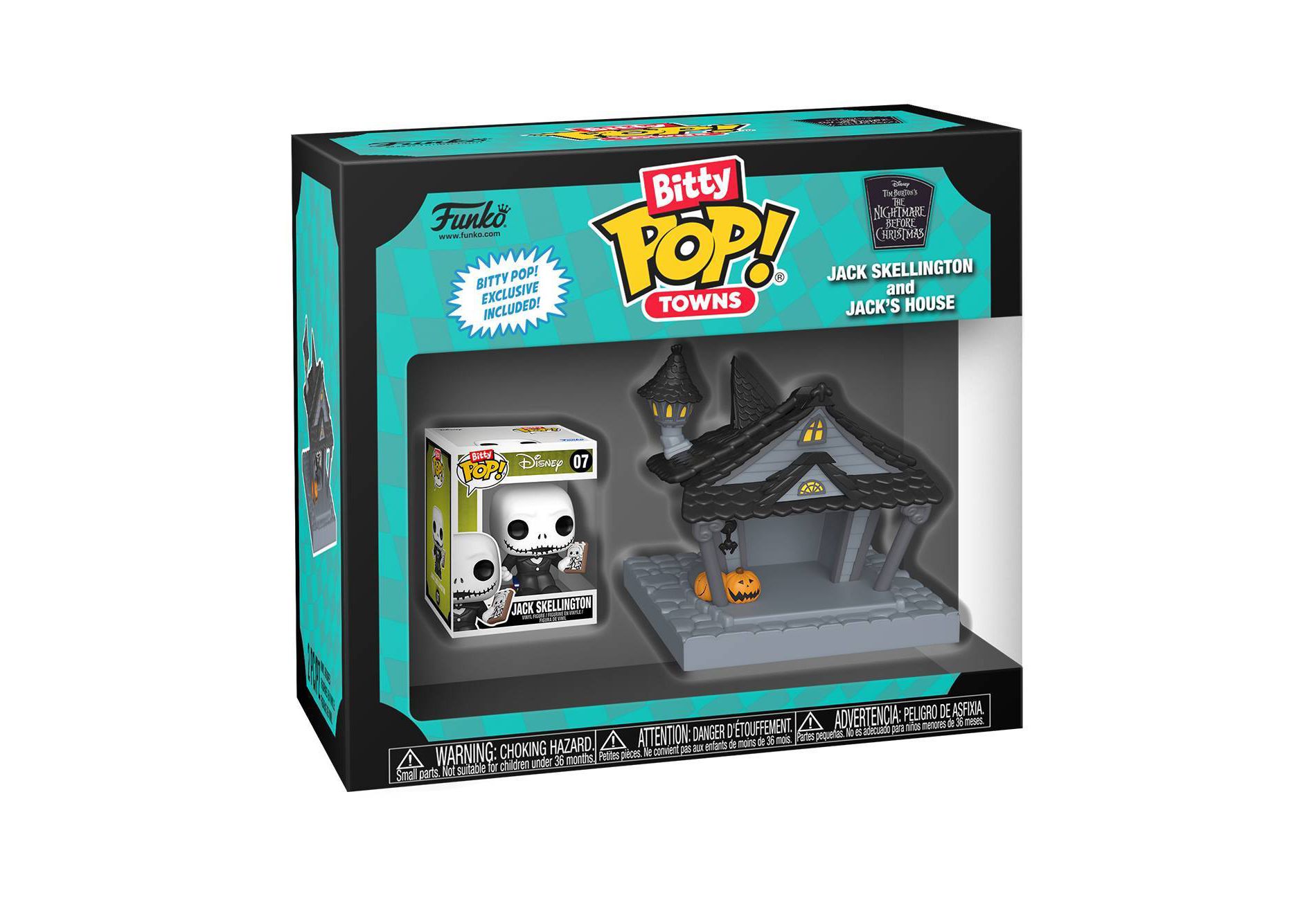 Funko Bitty POP! Town: The Nightmare Before Christmas Jack Skellington and Jack's House Figures