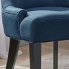 Lyngins 2-Pack Modern Upholstered Dining Chair with Diamond Stitching, Ergonomic Curved Backrest, Padded Microfiber Seat, Sturdy Wooden Legs - 2 of 4