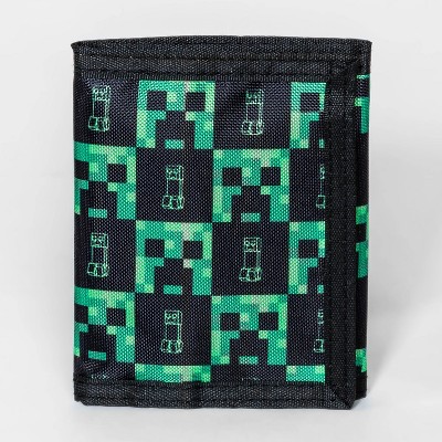 Kids' Minecraft Trifold Wallet - Black