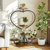 Artloge 5 Tiers Heart-shape Plant Rack Industrial Metal Plant Display Stand Floor Flower Pot Shelf for Home Patio Garden - 2 of 4