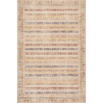Padma Lakshmi x Rugs USA - Raji Hand-Tufted Multi-Stripe Wool-Blend Rug
