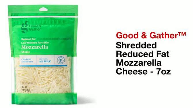 Shredded Reduced Fat Mozzarella Cheese - 7oz - Good &#38; Gather&#8482;, 2 of 5, play video