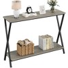Jojoka Narrow Sofa Table, Entryway Console Table with Storage Shelf and Metal Frame,Behind Couch Table Industrial Hallway Table for Living Room,Foyer - 2 of 4